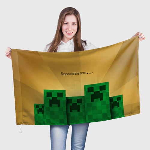 Флаг 3D Minecraft Фото 01 Флаг 3D Minecraft Фото 01