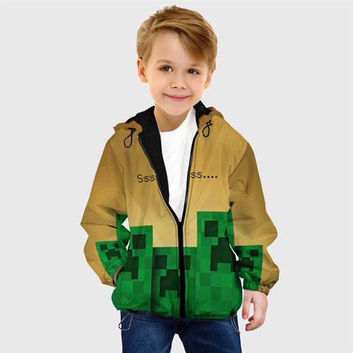Детская куртка 3D Minecraft, цвет черный - фото 3