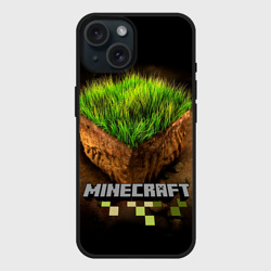 Чехол силиконовый для Apple iPhone 15 матовый Minecraft
