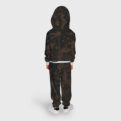 Детский костюм с толстовкой с принтом Minecraft, вид сзади #2
