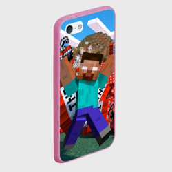 Чехол для iPhone 5/5S матовый Minecraft - фото 2