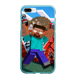 Чехол для iPhone 7Plus/8 Plus матовый Minecraft