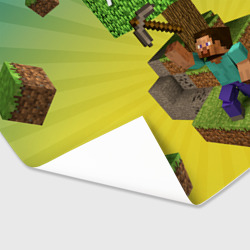 Бумага для упаковки 3D Minecraft - фото 2