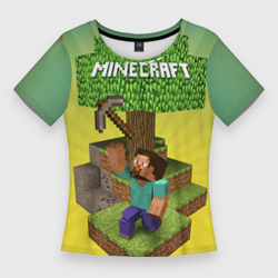 Женская футболка 3D Slim Minecraft