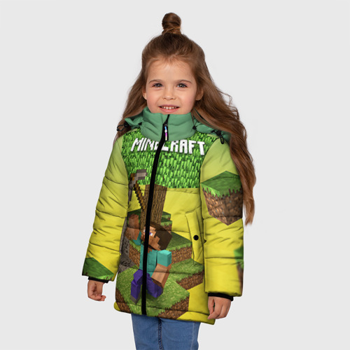 Зимняя куртка для девочек 3D Minecraft - фото 3