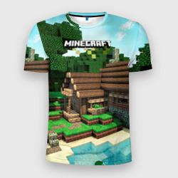 Мужская футболка 3D Slim Minecraft