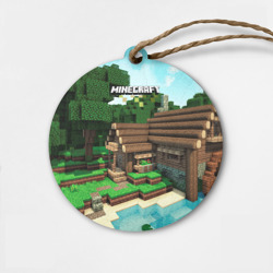 Деревянная игрушка круг Minecraft