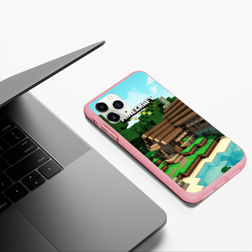 Чехол для iPhone 11 Pro Max матовый Minecraft, цвет баблгам - фото 5