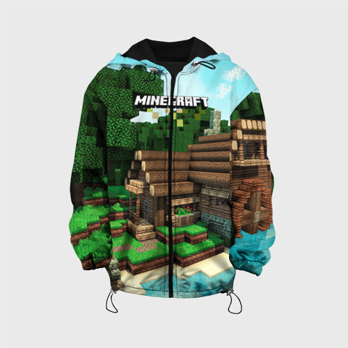 Детская куртка 3D Minecraft, цвет черный