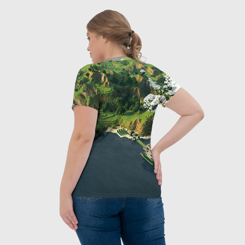 Женская футболка 3D Minecraft, цвет 3D печать - фото 7