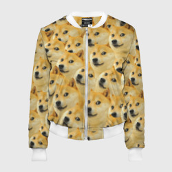 Женский бомбер 3D Doge