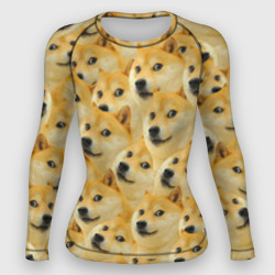 Женский рашгард 3D Doge