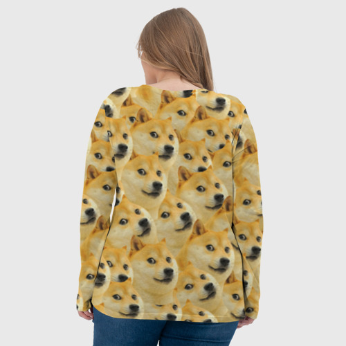 Женский лонгслив 3D Doge - фото 7