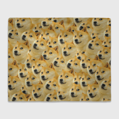 Плед 3D Doge, цвет 3D (велсофт)