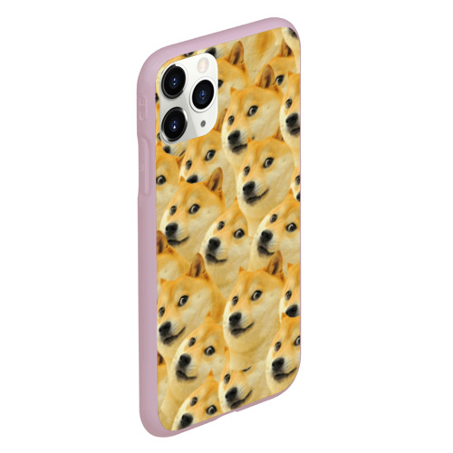 Чехол для iPhone 11 Pro матовый Doge, цвет розовый - фото 3