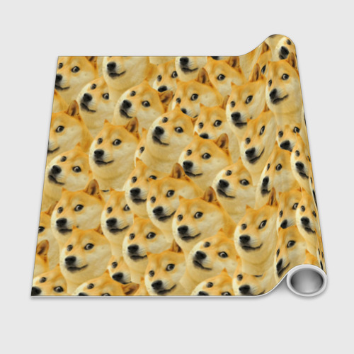 Бумага для упаковки 3D Doge - фото 2