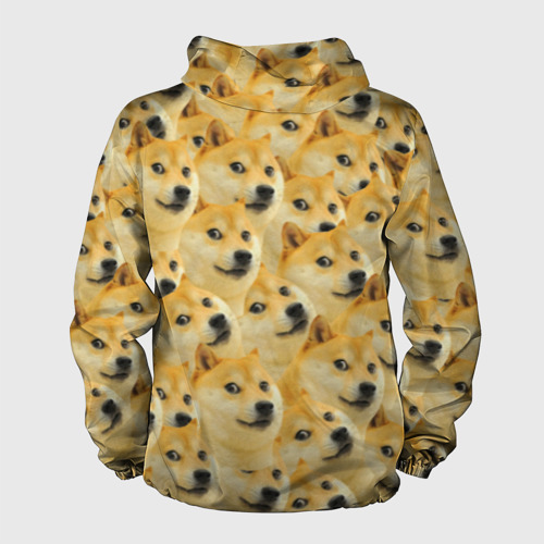 Мужская ветровка 3D Doge, цвет черный - фото 2