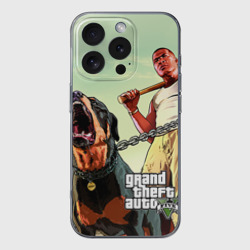 Чехол для iPhone 16 Pro силиконовый с защитой камеры GTA