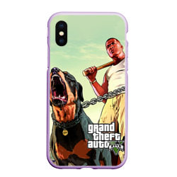 Чехол для iPhone XS Max матовый GTA