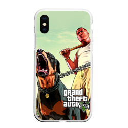 Чехол для iPhone XS Max матовый GTA