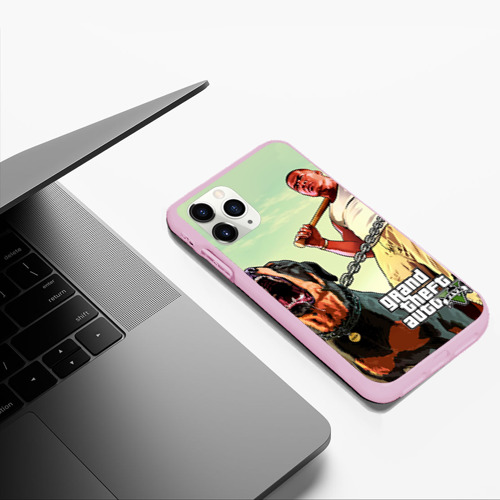 Чехол для iPhone 11 Pro Max матовый GTA, цвет розовый - фото 5