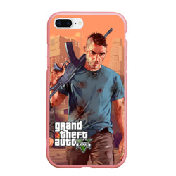 Чехол для iPhone 7Plus/8 Plus матовый GTA