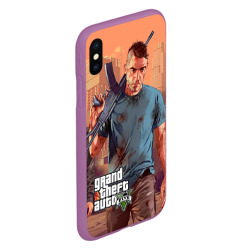 Чехол для iPhone XS Max матовый GTA - фото 2