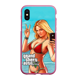 Чехол для iPhone XS Max матовый GTA