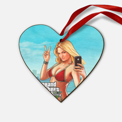Деревянная игрушка Сердце GTA