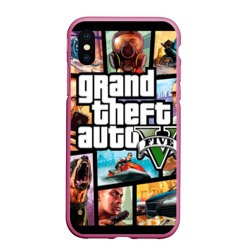 Чехол для iPhone XS Max матовый GTA