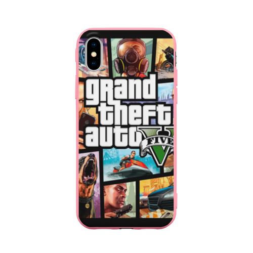 Чехол для Apple iPhone X силиконовый матовый GTA Фото 01 Чехол для Apple iPhone X силиконовый матовый GTA Фото 01