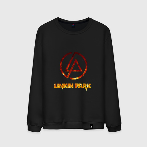 Мужской свитшот хлопок Linkin Park, цвет черный