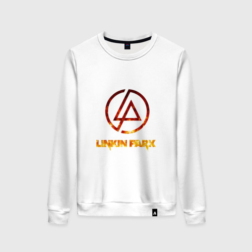 Женский свитшот хлопок Linkin Park, цвет белый