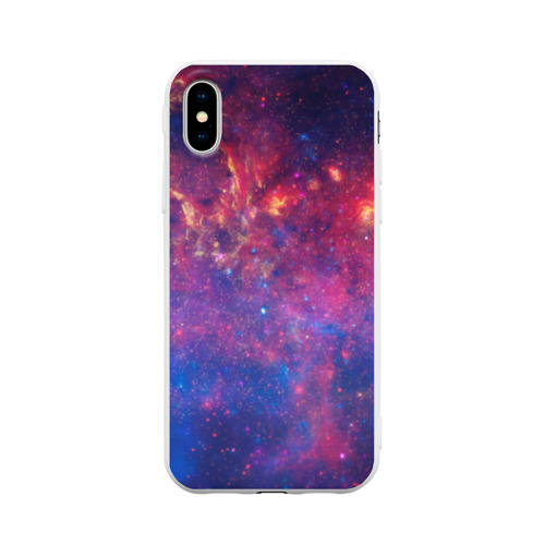 Чехол для Apple iPhone X силиконовый матовый Космос Фото 01 Чехол для Apple iPhone X силиконовый матовый Космос Фото 01