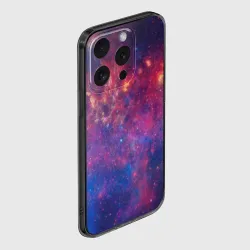Чехол для iPhone 15 Pro силиконовый с защитой камеры Космос - фото 2