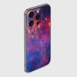 Чехол для iPhone 15 Pro силиконовый с защитой камеры Космос - фото 2