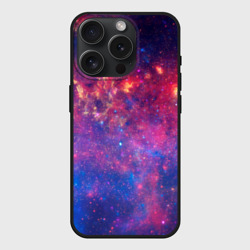 Чехол силиконовый для Apple iPhone 15 Pro матовый Космос