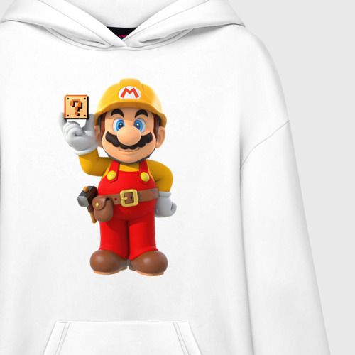 Худи SuperOversize хлопок Super Mario, цвет белый - фото 3