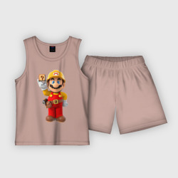 Детская пижама с шортами хлопок Super Mario