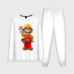 Мужская пижама с лонгсливом хлопок Super Mario