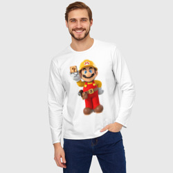 Мужской лонгслив oversize хлопок Super Mario - фото 2