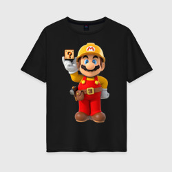 Женская футболка хлопок Oversize Super Mario