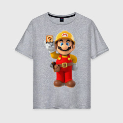 Женская футболка хлопок Oversize Super Mario