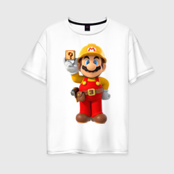 Женская футболка хлопок Oversize Super Mario