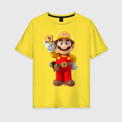 Женская футболка хлопок Oversize Super Mario