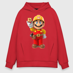 Мужское худи Oversize хлопок Super Mario