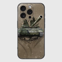 Чехол для iPhone 16 Pro Max силиконовый с защитой камеры Танк