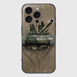 Чехол для iPhone 16 Pro силиконовый с защитой камеры Танк