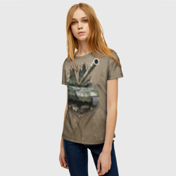 Женская футболка 3D Танк - фото 2