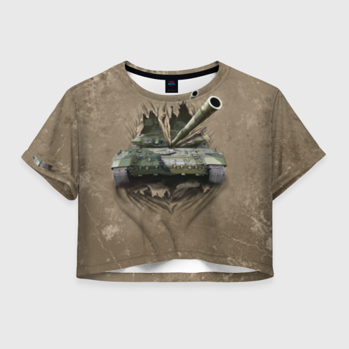 Женская футболка Crop-top 3D Танк Фото 01 Женская футболка Crop-top 3D Танк Фото 01